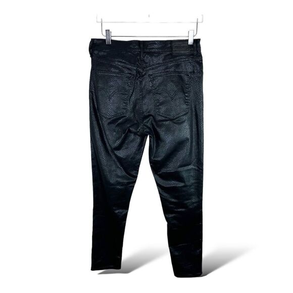 Levi's women's size 31 Mile High Rise Super Skinny Ankle Black Snake Print Jeans - Picture 2 of 16